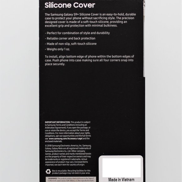 Samsung Silicone Cover For Samsung Galaxy S9+ Gray - Picture 2 of 2